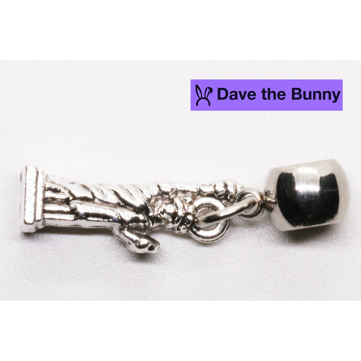 Statue Charm with Stainless Steel Connector