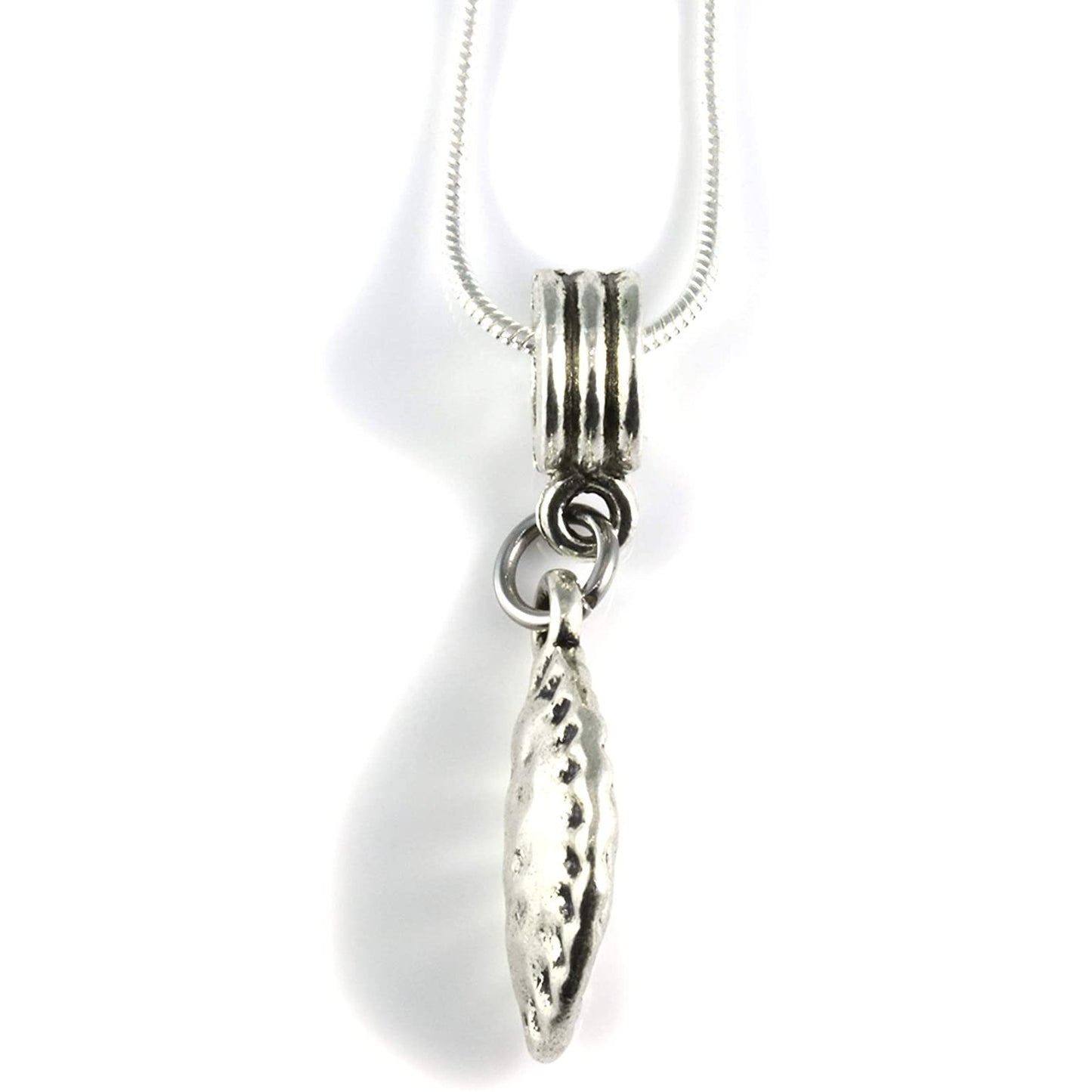 Pierogi Necklace - Dumpling Necklace a Food Jewelry Pendant