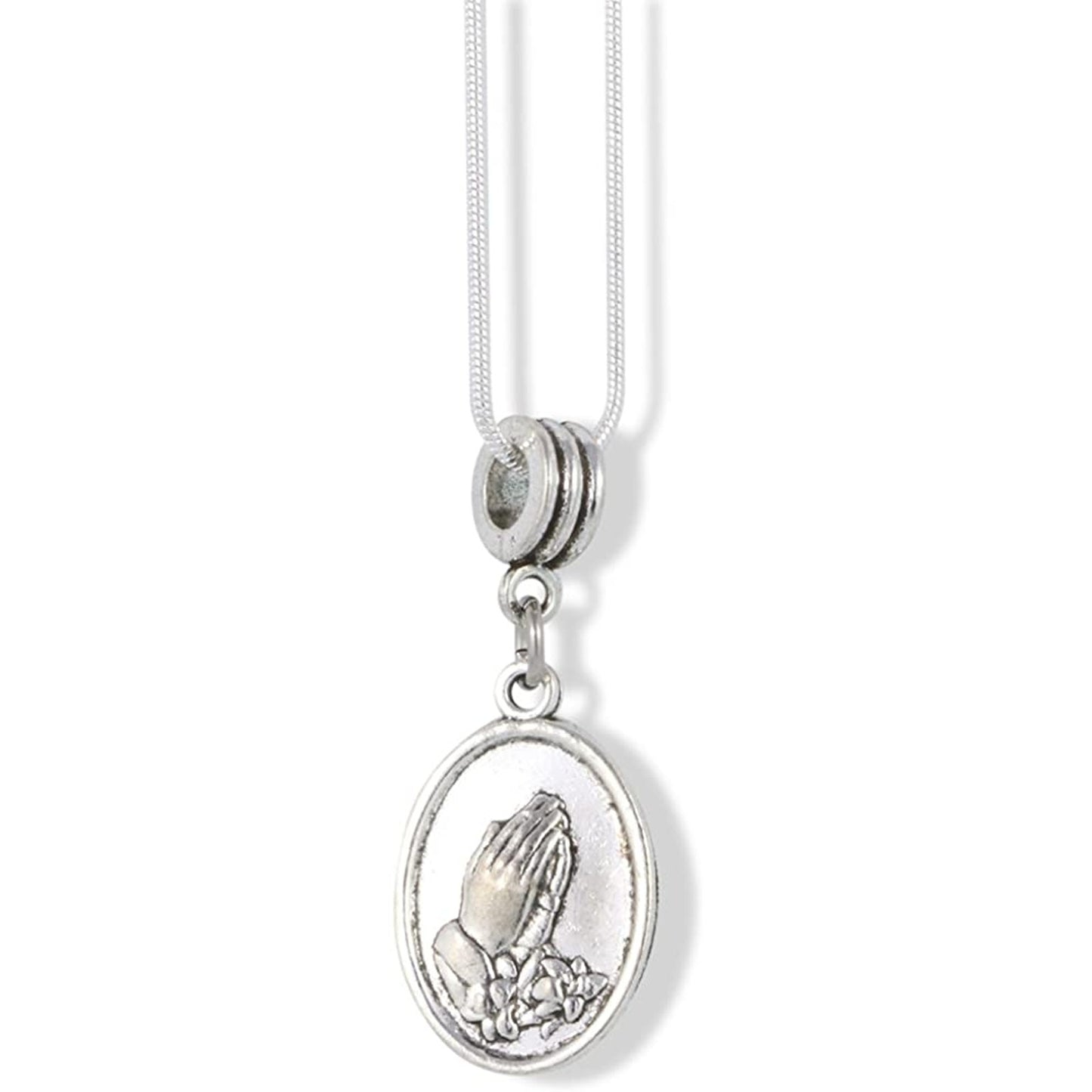 Saint Martha Charm Snake Chain Necklace