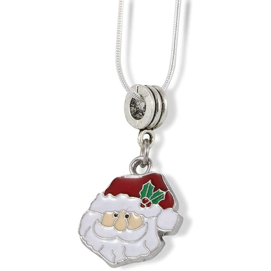 Santa Head Necklace - Christmas Noel St Nick Saint Nicolas