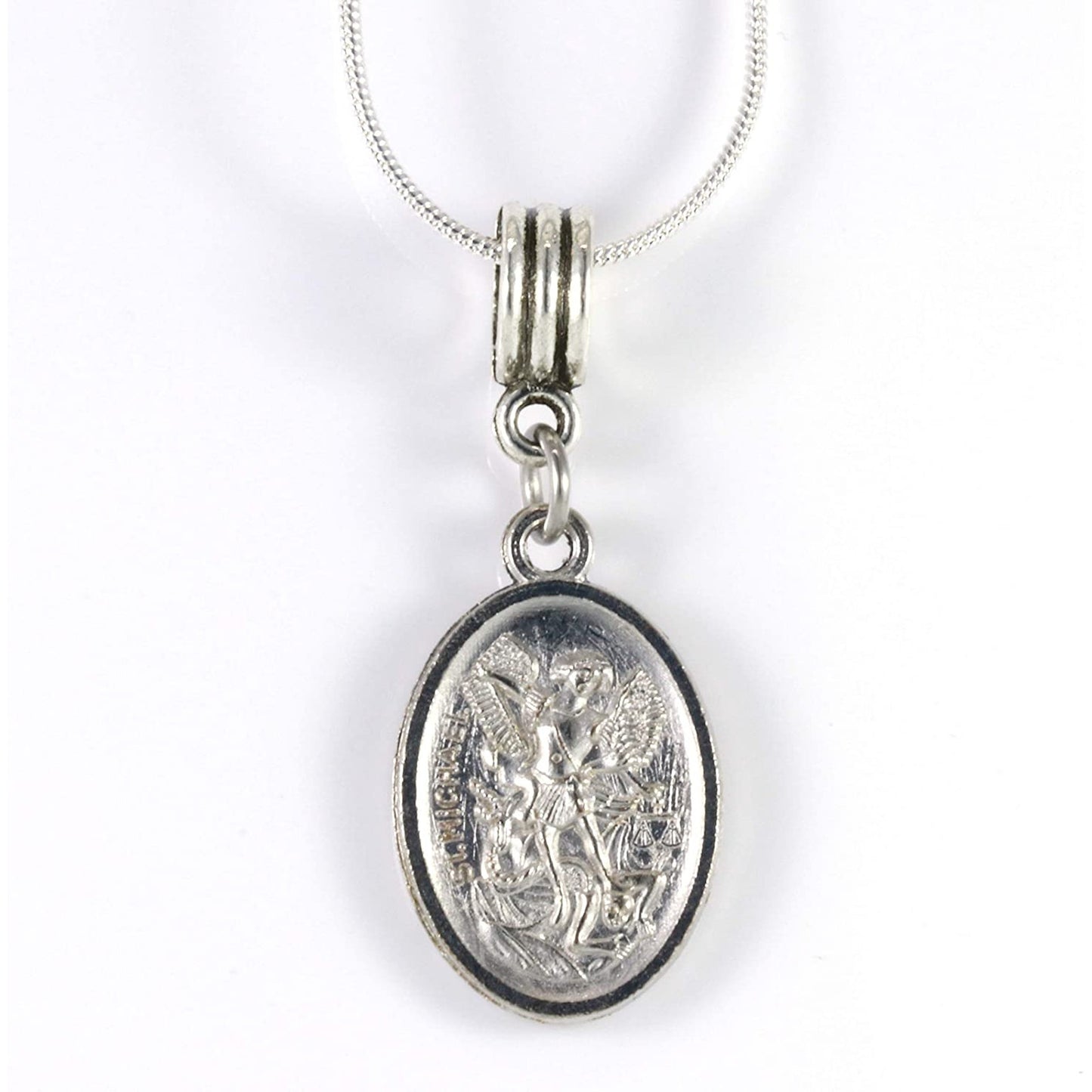 St Michael Necklace - A Saint Michael Pendant Protection