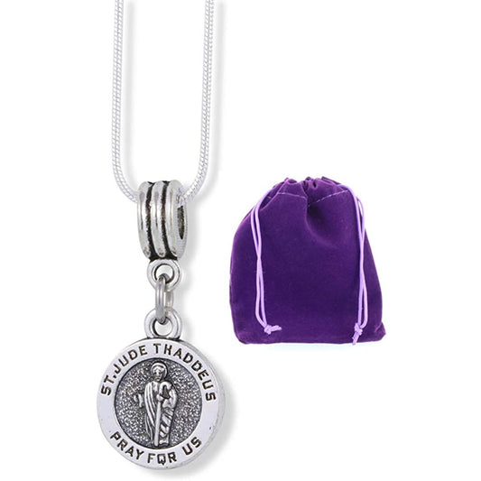 St Jude Necklace - San Judas Tadeo Saint Judas Pendant