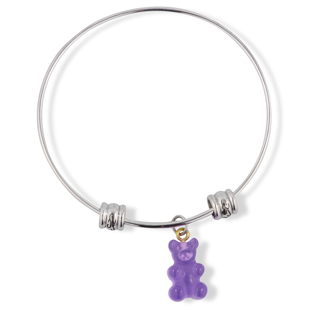 Gummy Bear Charm Bangle Bracelet