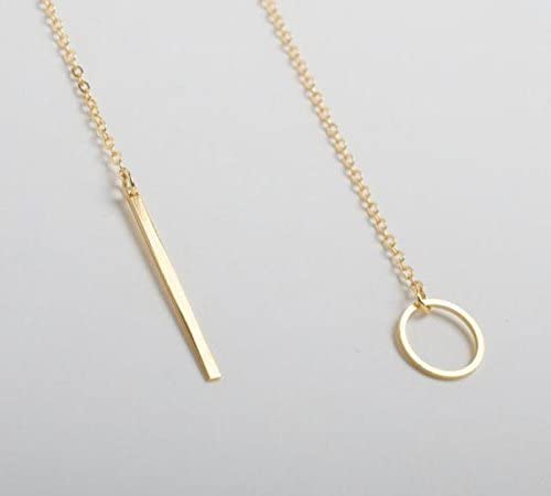 Emerald Park Jewelry Circle and Bar Lariat Y Style Necklace