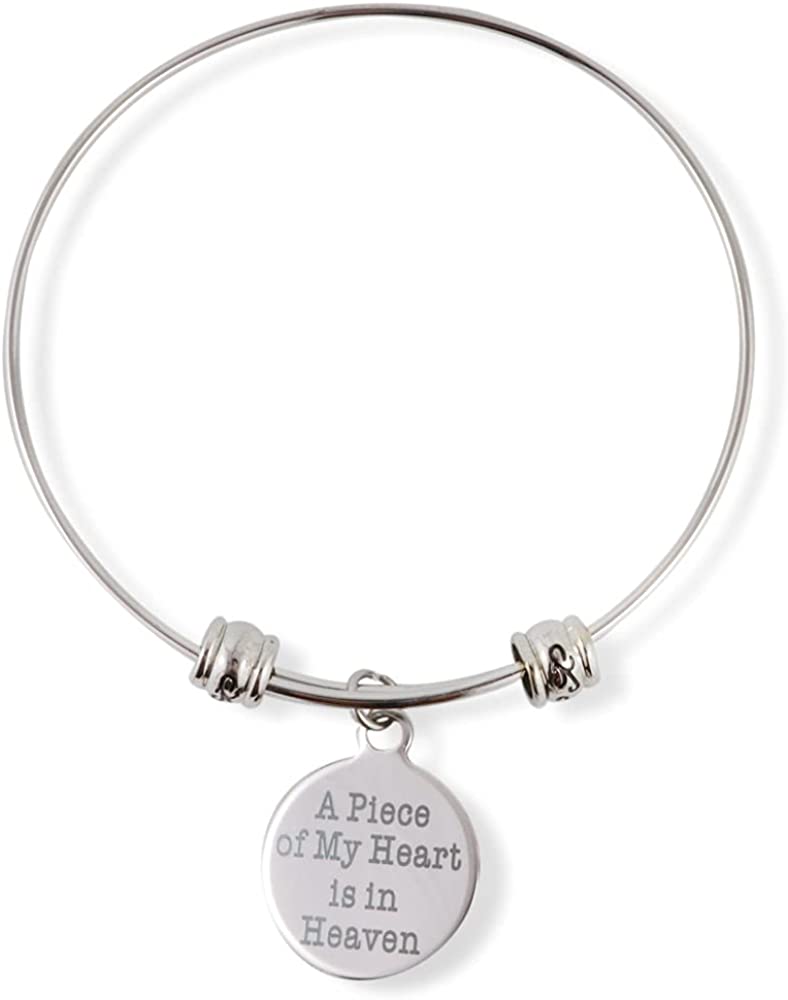A Piece of My Heart is In Heaven Fancy Bangle
