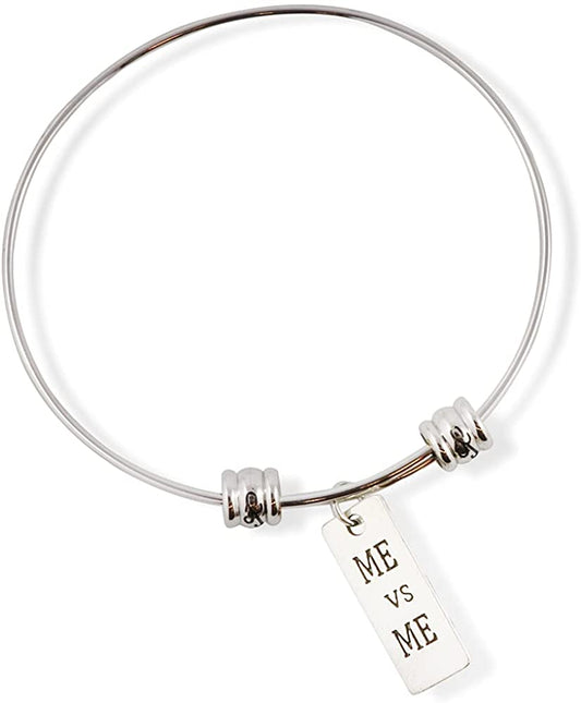 Emerald Park Jewelry Inspirational Bracelet | Inspirational Saying Fancy Charm Bangle