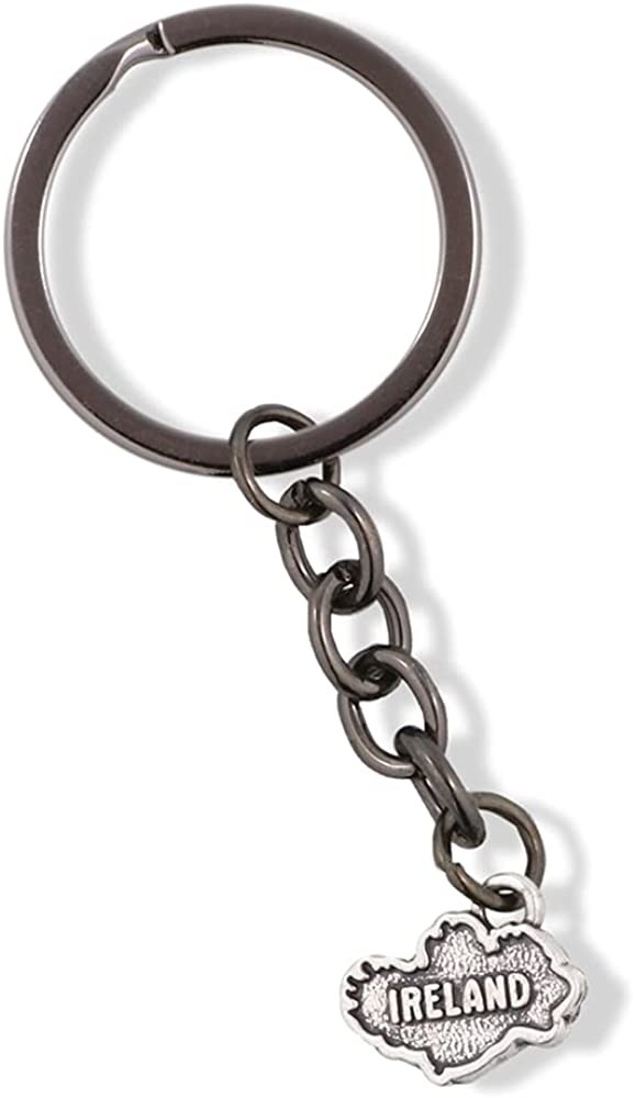 Ireland Gifts | Ireland Keychain Ireland Country Map Charm Keychain