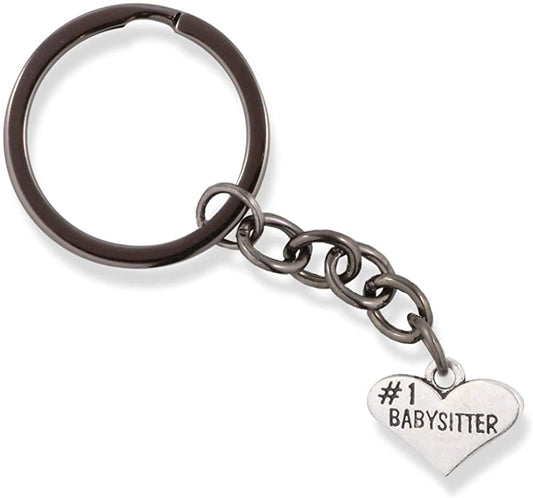 EPJ Number One Babysitter Keychain | #1 Baby Sitter Charm Keychain