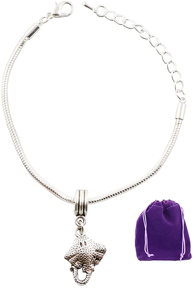 Stingray Bracelet | Stainless Steel Snake Chain Charm Bracelet