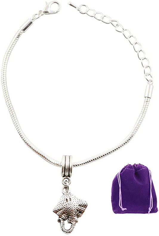Stingray Bracelet | Stainless Steel Snake Chain Charm Bracelet