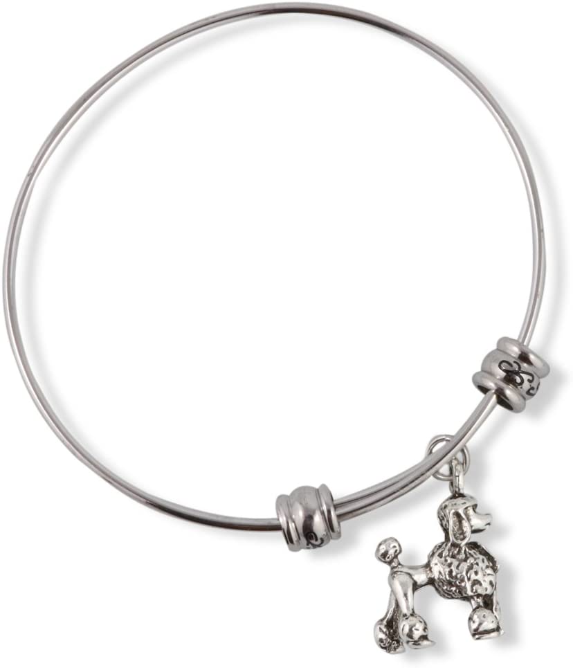 Emerald Park Jewelry Poodle Dog Fancy Bangle