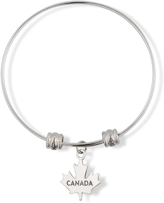 EPJ Canada on a Maple Leaf Fancy Charm Bangle