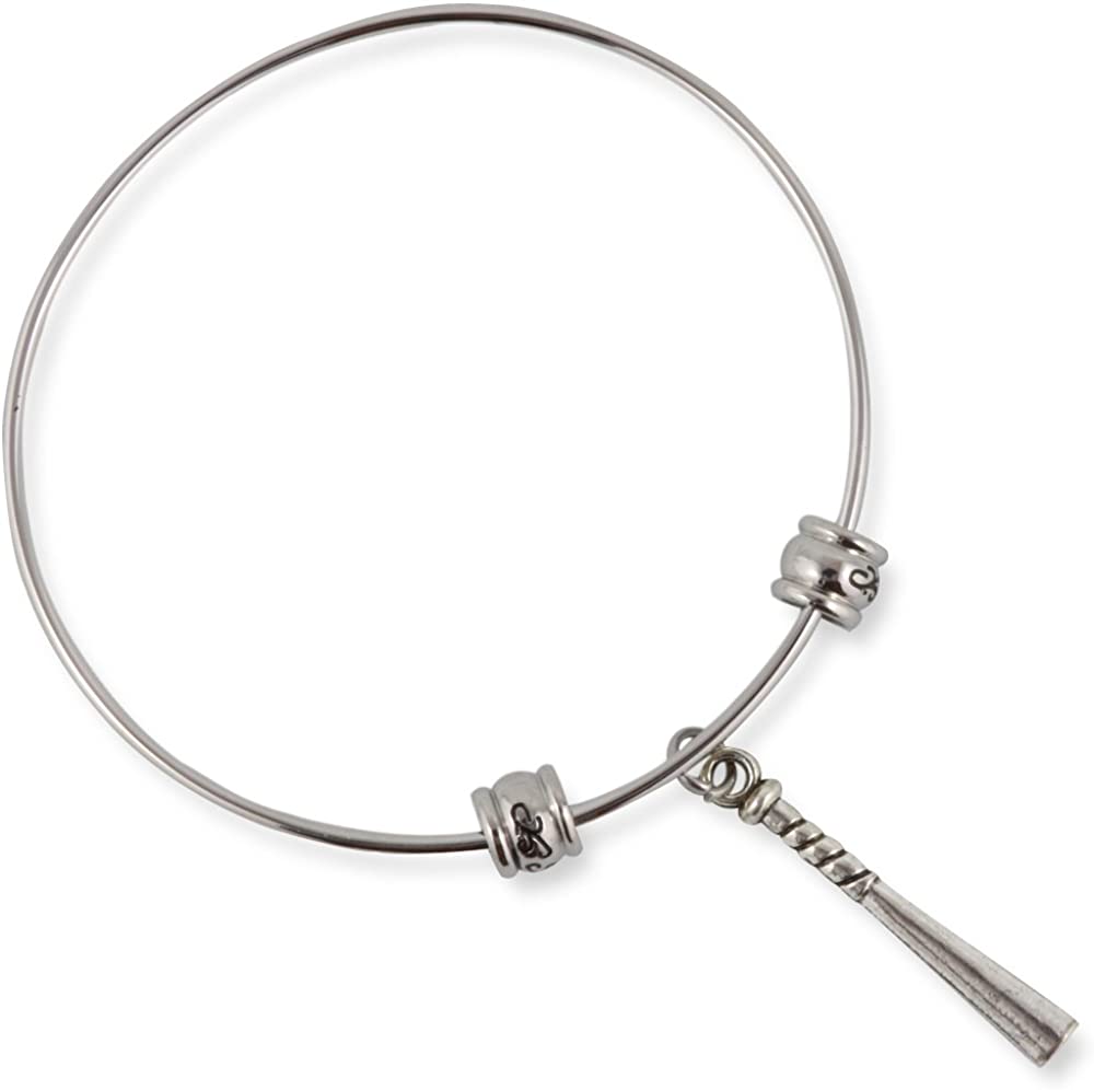 Emerald Park Jewelry Baseball Bat Fancy Bangle