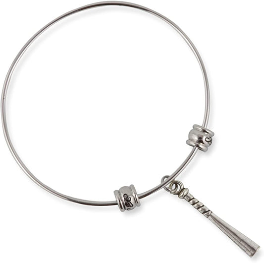 Emerald Park Jewelry Baseball Bat Fancy Bangle