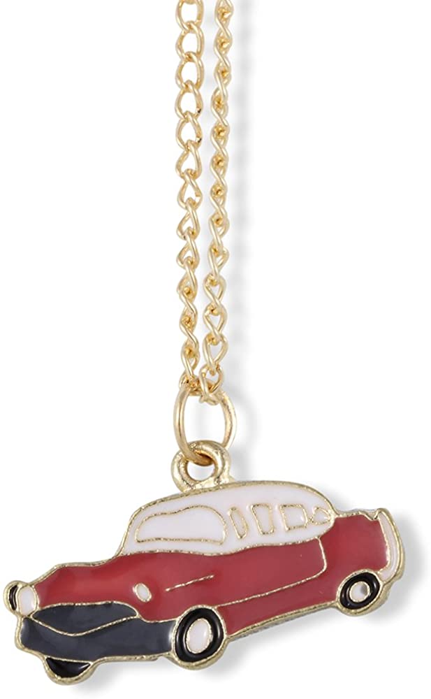 Emerald Park Jewelry Old Collector Car Charm Chain Necklace