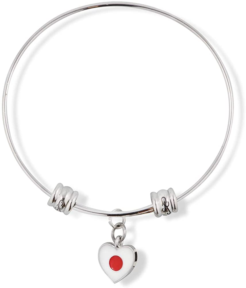 Japan Flag Bracelet | Fancy Charm Bangle