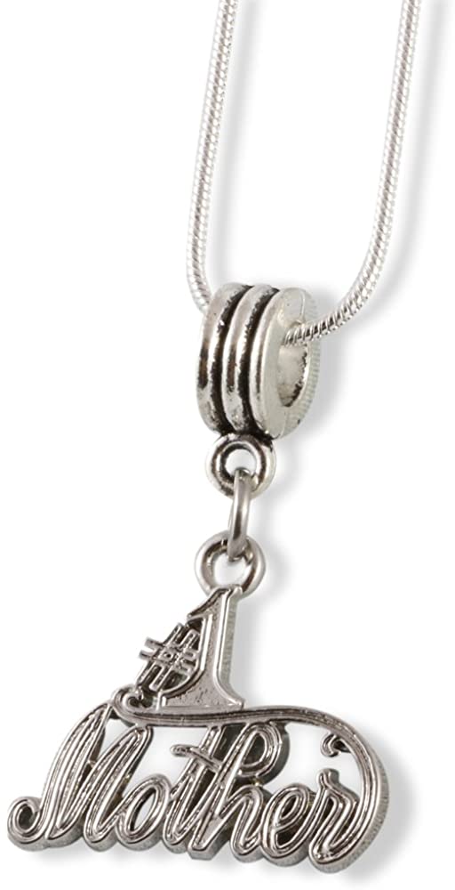 " #1 Mother " Snake Chain Necklace