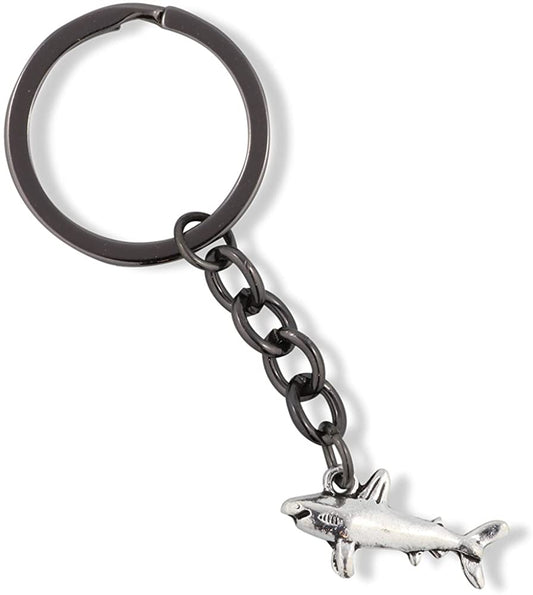 Emerald Park Jewelry Shark Charm Keychain