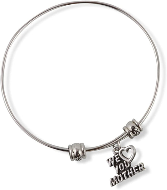 We Heart ( Love ) You Mother Fancy Bangle