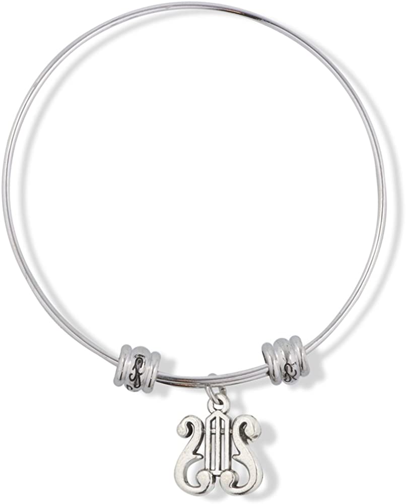 EPJ Harp Goddess Musical Instrument Fancy Charm Bangle