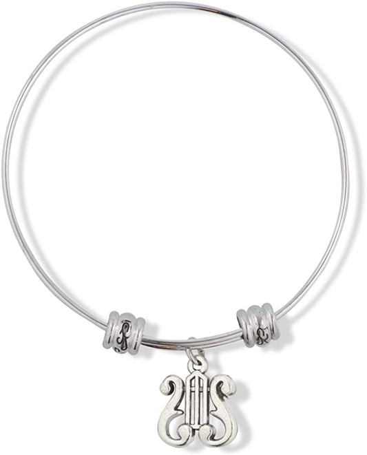 EPJ Harp Goddess Musical Instrument Fancy Charm Bangle
