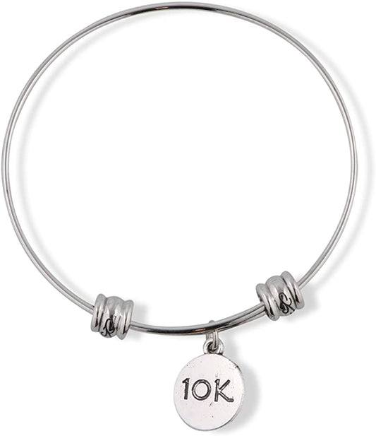 Emerald Park Jewelry 10k Running Fancy Charm Bangle