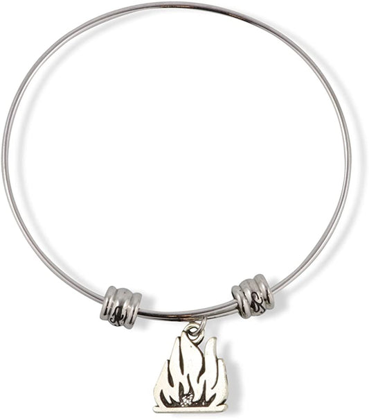 Emerald Park Jewelry Fire Campfire Fancy Charm Bangle