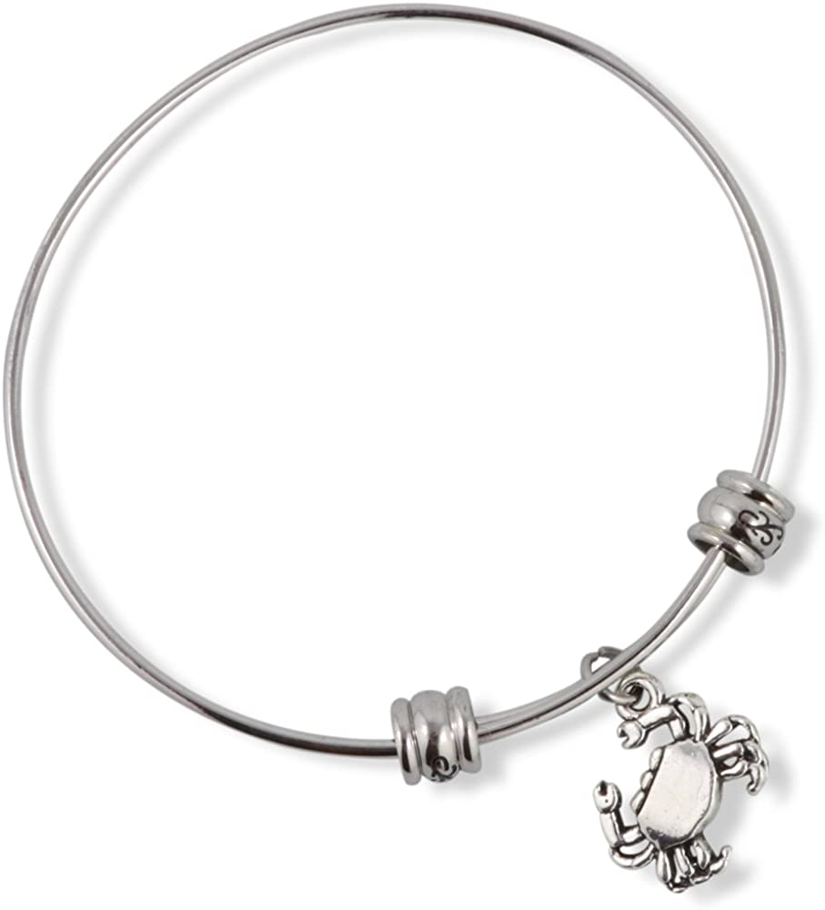 Crab Charm Fancy Bangle