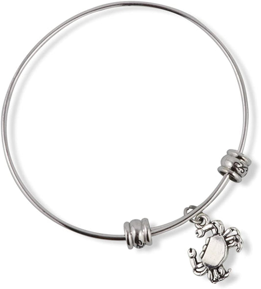 Crab Charm Fancy Bangle