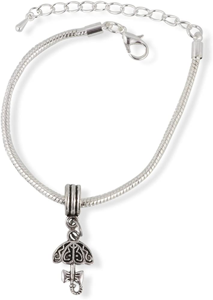 Umbrella Snake Chain Charm Bracelet