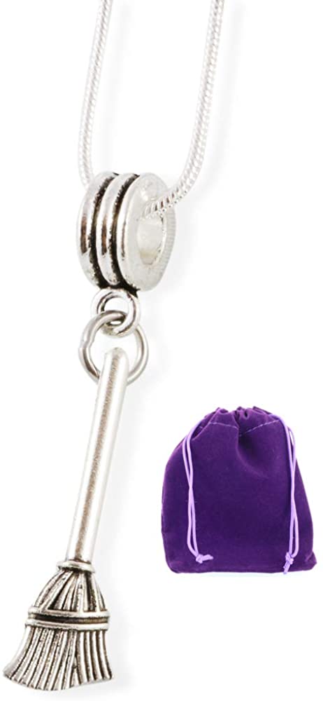 Broom Necklace | Snake Chain Pendant