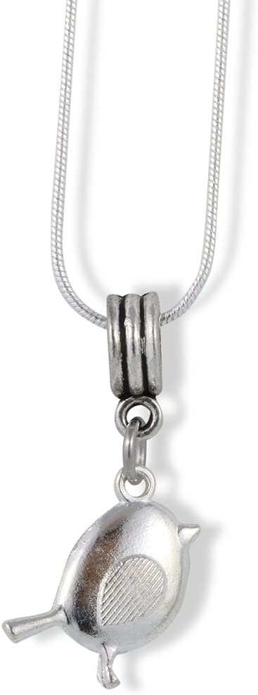 Emerald Park Jewelry Bird Fat Charm Snake Chain Necklace