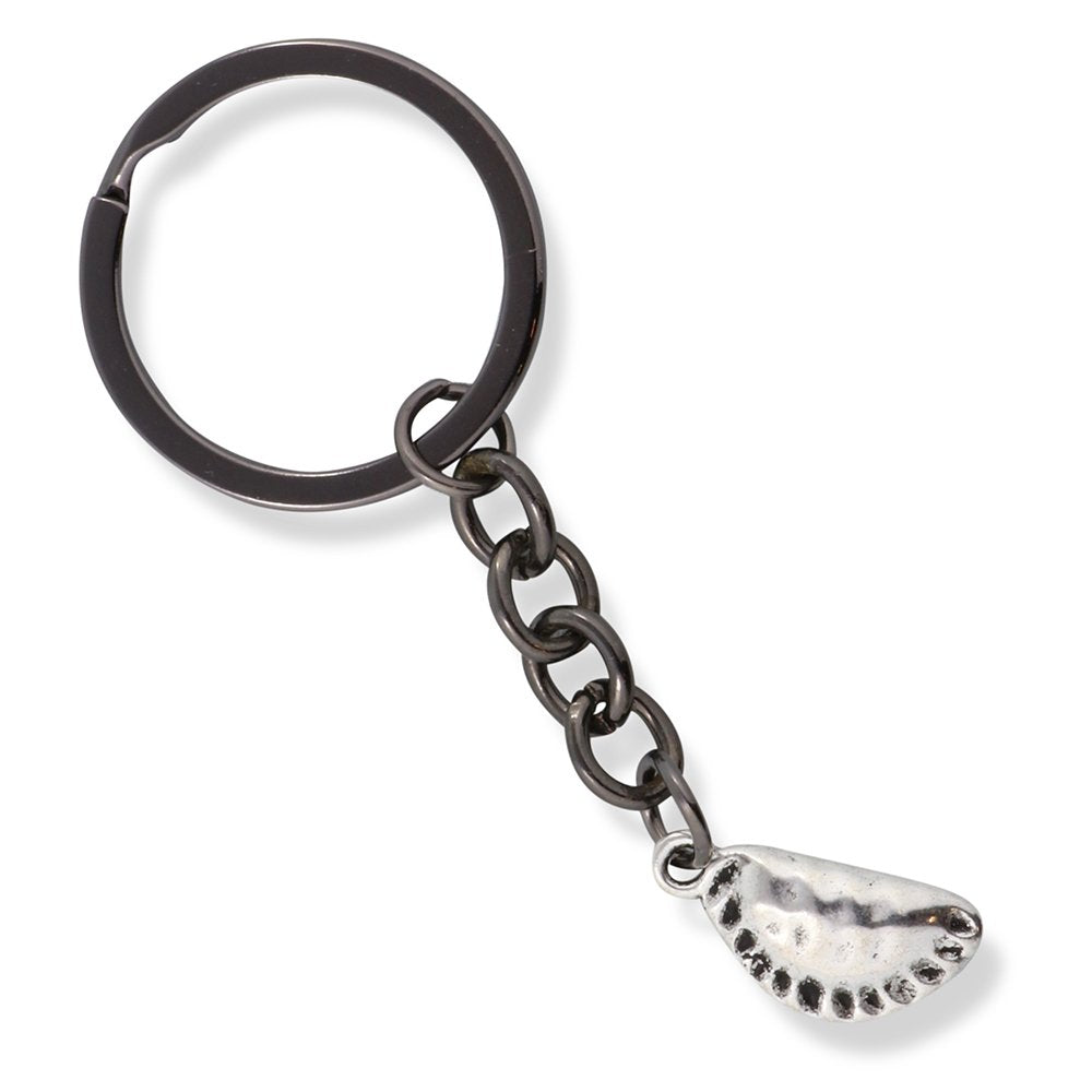 Emerald Park Jewelry Pierogi Keychain | Dumpling Perogy Ravioli Food Cooking Fancy Charm Key Ring