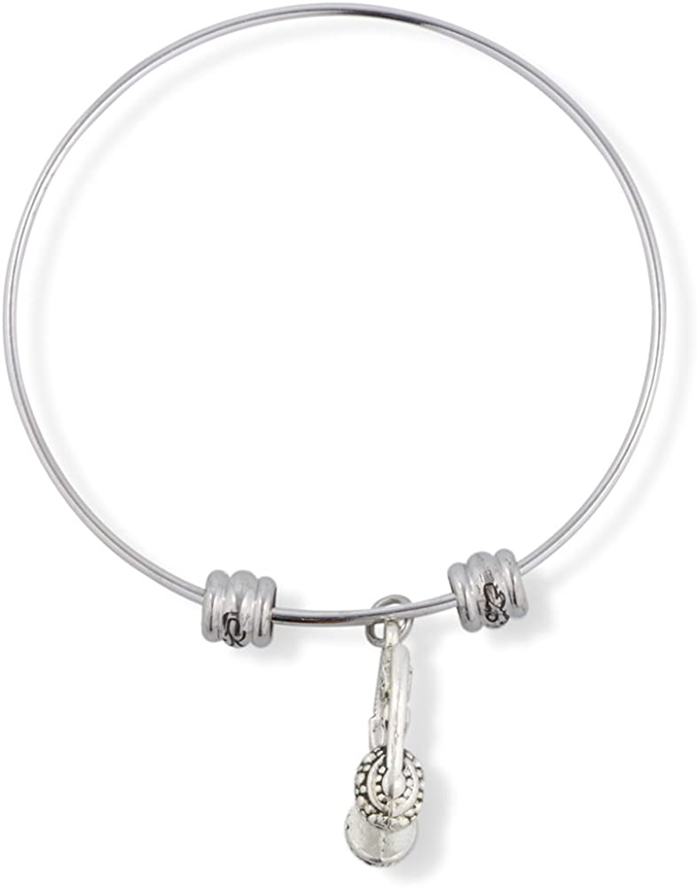 EPJ Headphones and Microphone with Details Fancy Charm Bangle