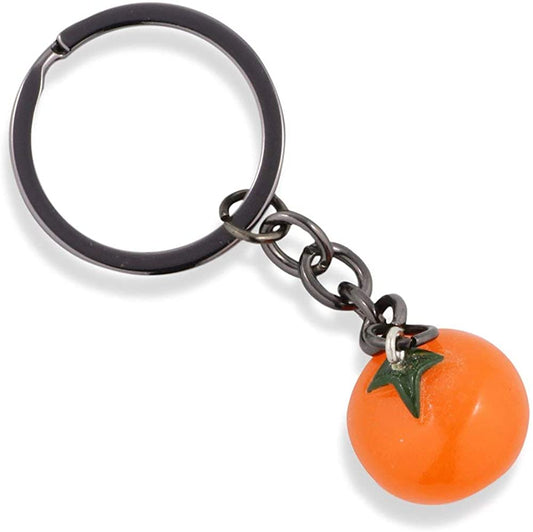 EPJ Tomato Keychain | Vegetable Keychain or Fake Food Keychain with a Tomato Food Charm as a Great Gift for Women Men Cooks Chefs or Sous Chefs or popular among Friends and Family Members that Love Food, Red, Medium