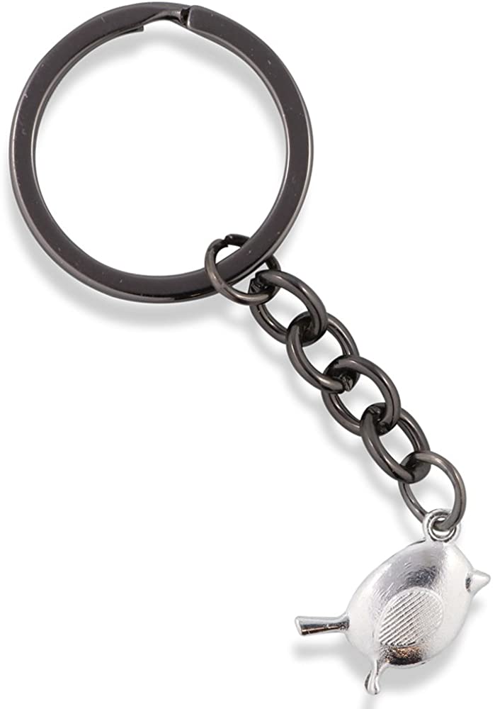 Emerald Park Jewelry Bird Fat Charm Keychain