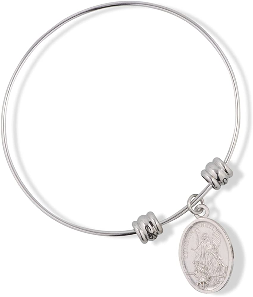Saint Michael Fancy Charm Bangle