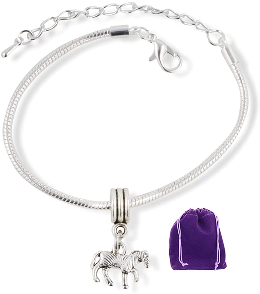 Zebra Bracelet | Animal Snake Chain Charm Bracelet Jewelry Gift for Women Men
