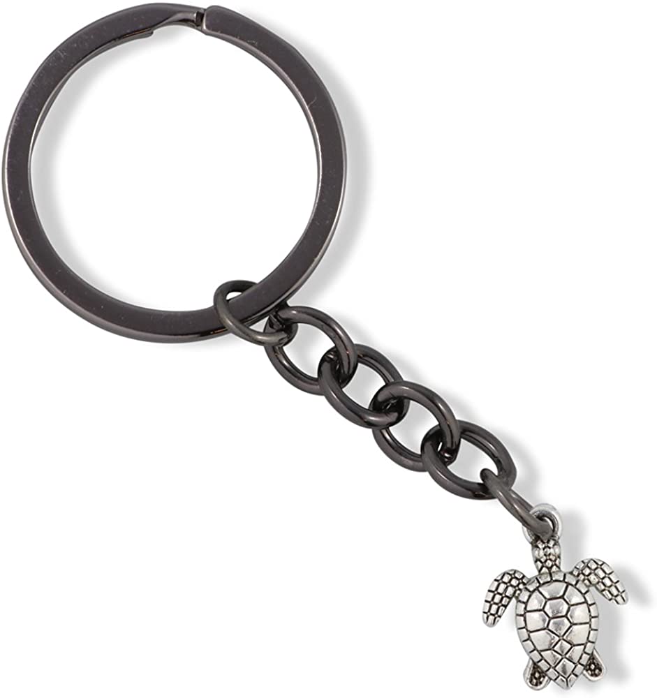 Emerald Park Jewelry Turtle Charm Keychain