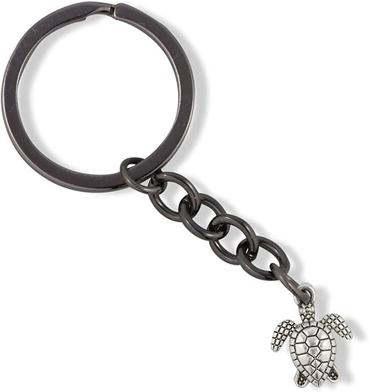 Emerald Park Jewelry Turtle Charm Keychain