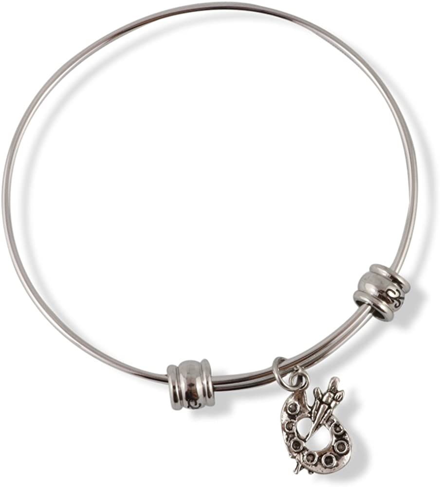 Emerald Park Jewelry Small Painter Palette Fancy Bangle