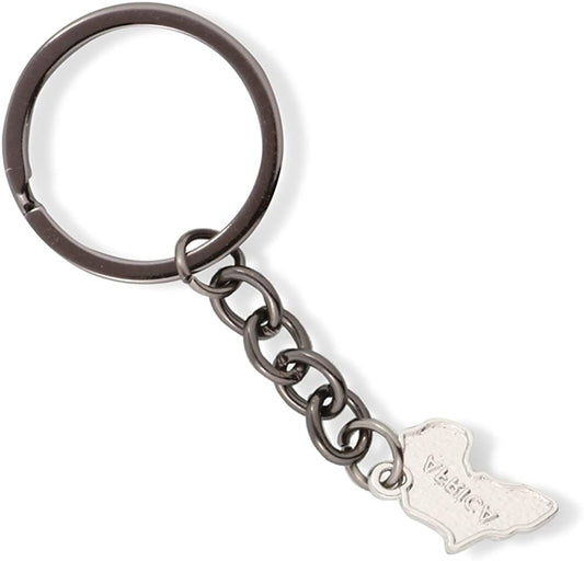 EPJ Africa Continent Map Charm Keychain
