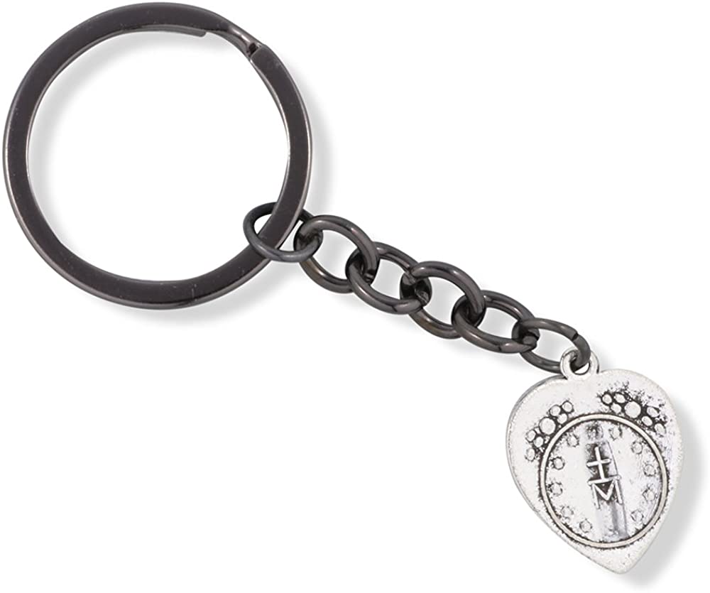 Emerald Park Jewelry Virgin Mary Pray for Us Charm Keychain