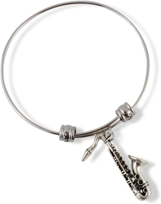 Emerald Park Jewelry Saxophone Fancy Bangle