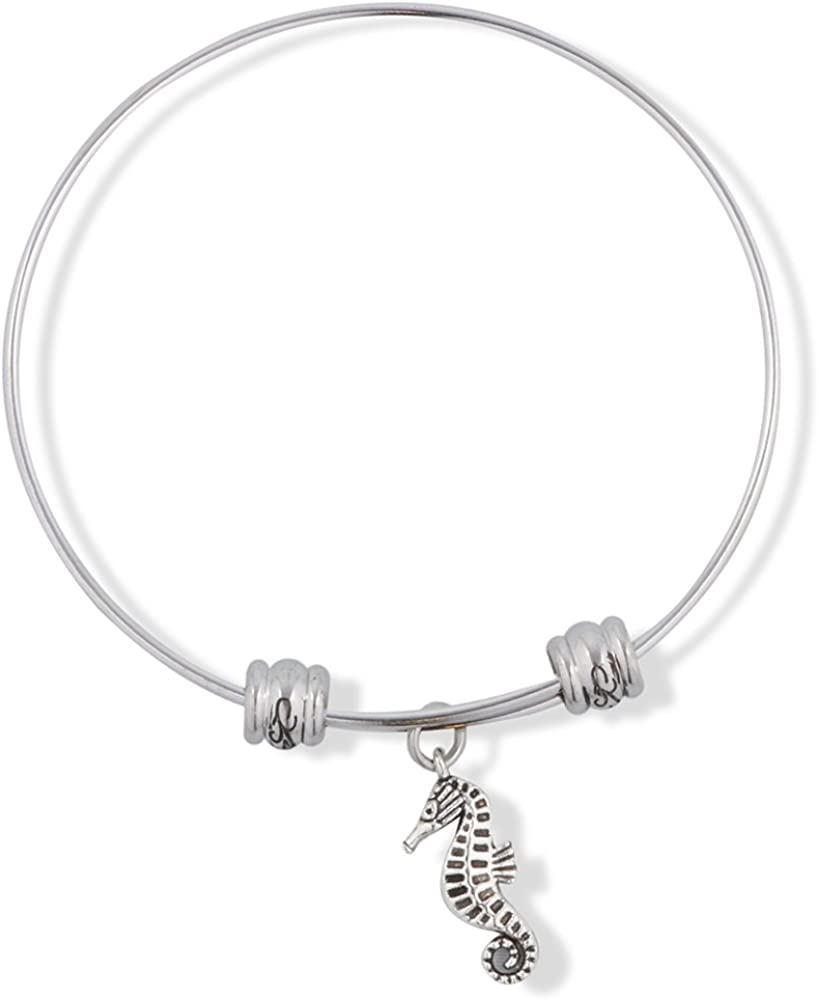 EPJ Sea Horse Fancy Charm Bangle