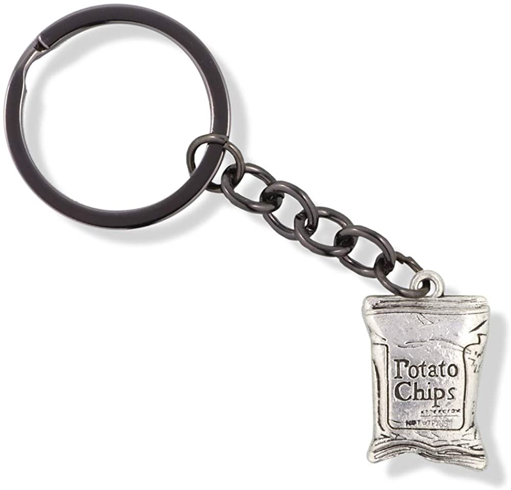 EPJ Potato Chip Snack Junk Food Charm Keychain