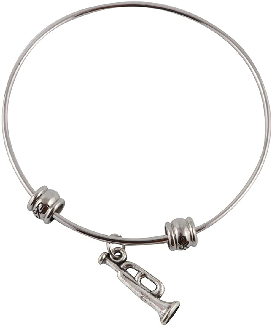 Emerald Park Jewelry Bugle Musical Instrument Fancy Bangle