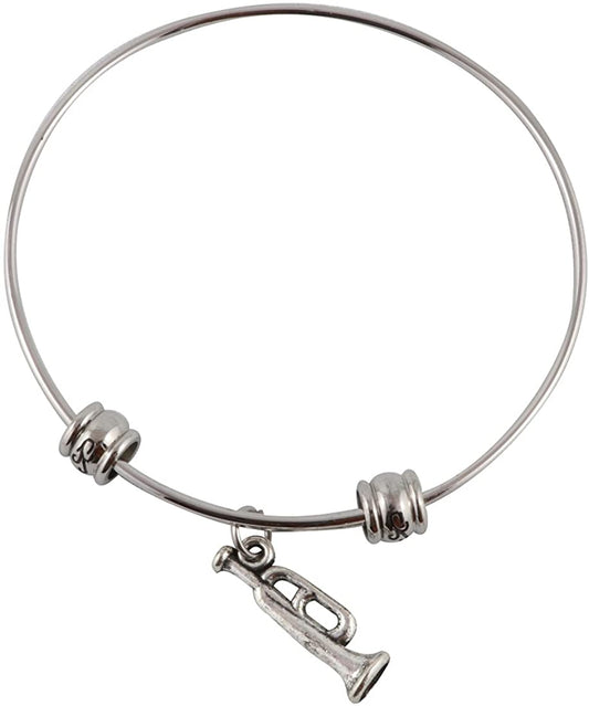 Emerald Park Jewelry Bugle Musical Instrument Fancy Bangle