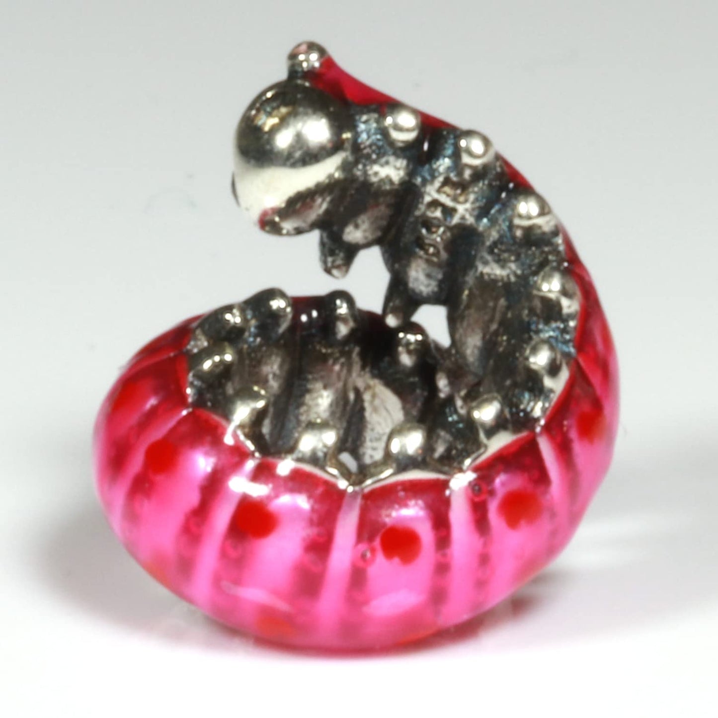 Caterpillar Charm - Compatible with Pandora Charm Clearance or Compatible with Cute Pandora Charms a Nice Insect Charm Goes with Butterfly Charms for Bracelets or Butterfly Necklaces and Pendants