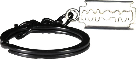 Dave The Bunny Faux Razor Blade Keychain - Alt Jewelry Scene Emo Accessories for Men